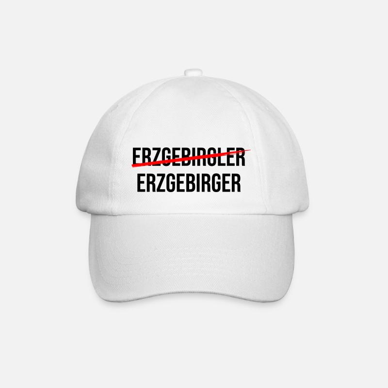 Ein Echter Erzgebirger - Baseballkappe - Weiß/Weiß