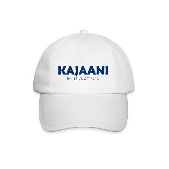 Kajaani - Finlande - Coordonnées Longitude Latitude - Casquette classique - blanc/blanc - Devant