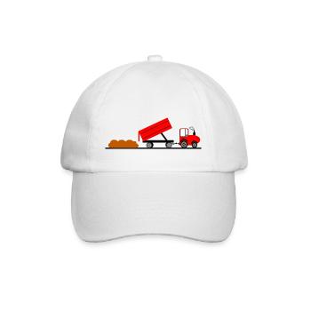 Tractor - Baseball Cap - white/white - Front