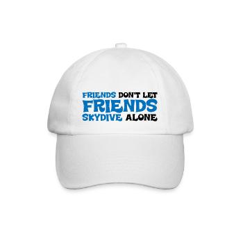 Les amis ne laissent pas les amis sauter seuls 4 - Casquette classique - blanc/blanc - Devant