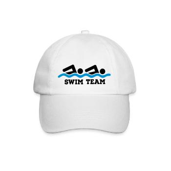 swim - Baseball Cap - white/white - Front