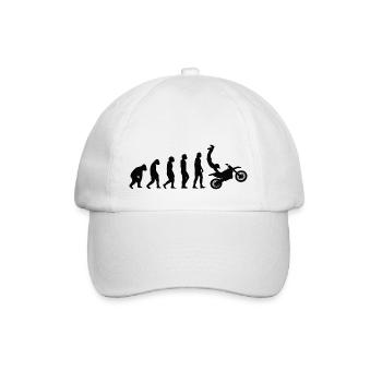 Motocycliste Motocross Cadeau Mobylette - Casquette classique - blanc/blanc - Devant