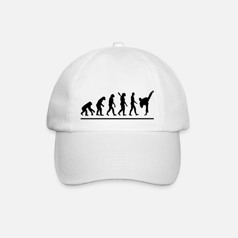 Évolution karaté / humour karaté - Casquette classique - blanc/blanc