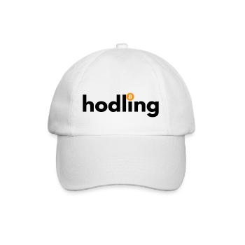 Hodling - Baseball Cap - white/white - Front
