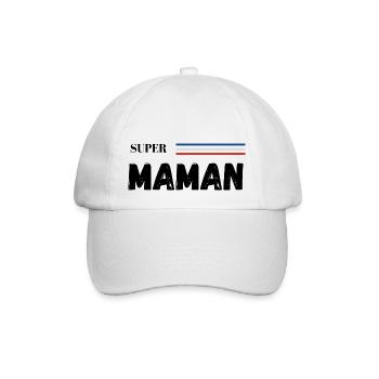 super maman - Casquette classique - blanc/blanc - Devant