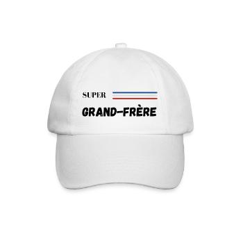 super grand-frère - t-shirt assorti - Casquette classique - blanc/blanc - Devant