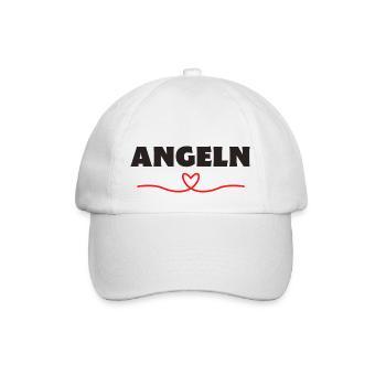 Angeln Angler Fischer - Baseballkappe - Weiß/Weiß - Vorne