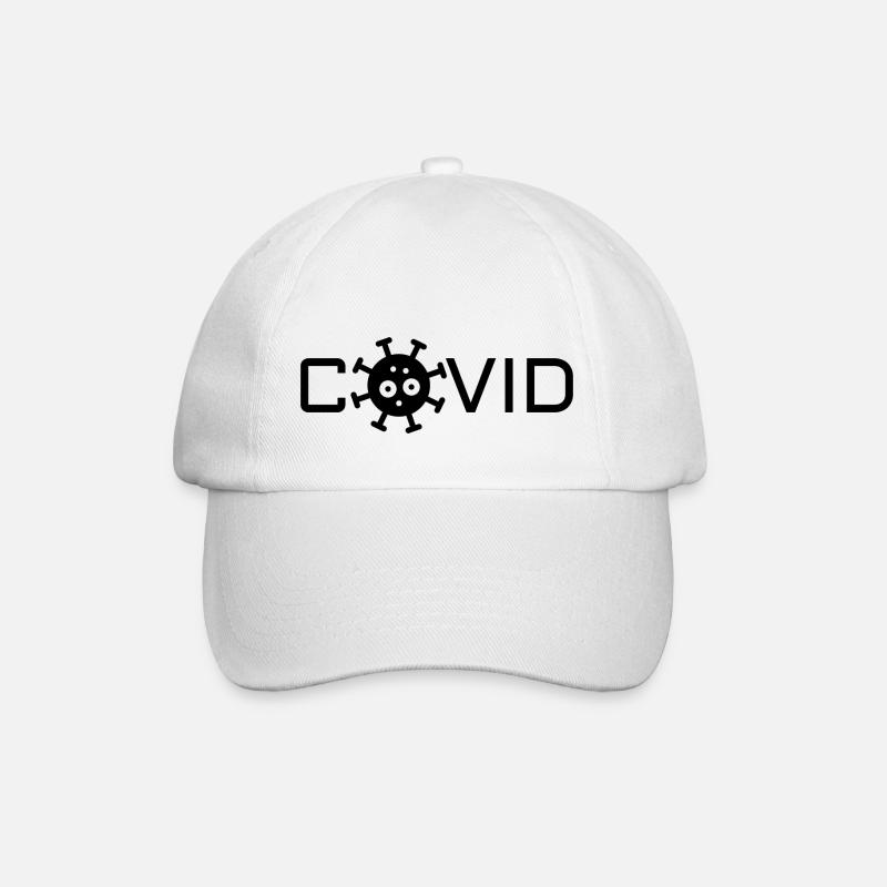 Niedliches Covid - Baseballkappe - Weiß/Weiß