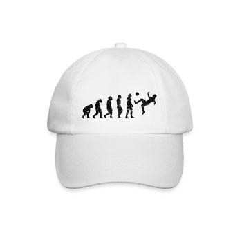 Joueur de football Football Design Équipe de football - Casquette classique - blanc/blanc - Devant