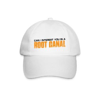 Can I Interest You In A Root Canal 4 - Baseballkappe - Weiß/Weiß - Vorne