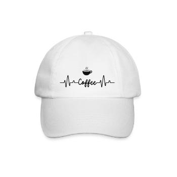 Coffee - Baseballkappe - Weiß/Weiß - Vorne