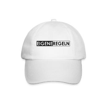 Eigene Regeln - Baseballkappe - Weiß/Weiß - Vorne