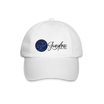 Sternzeichen Jungfrau Tierkreiszeichen Astrologie - Baseballkappe - Weiß/Weiß - Vorne