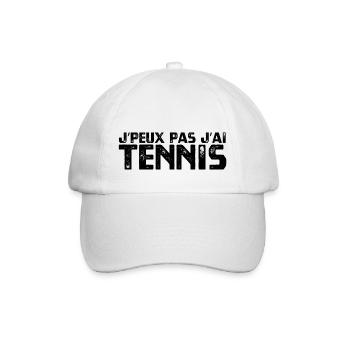 J’PEUX PAS J’AI TENNIS - Casquette classique - blanc/blanc - Devant