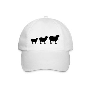 Sheep Family - Baseball Cap - white/white - Front