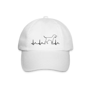 Dog Hund - Baseballkappe - Weiß/Weiß - Vorne