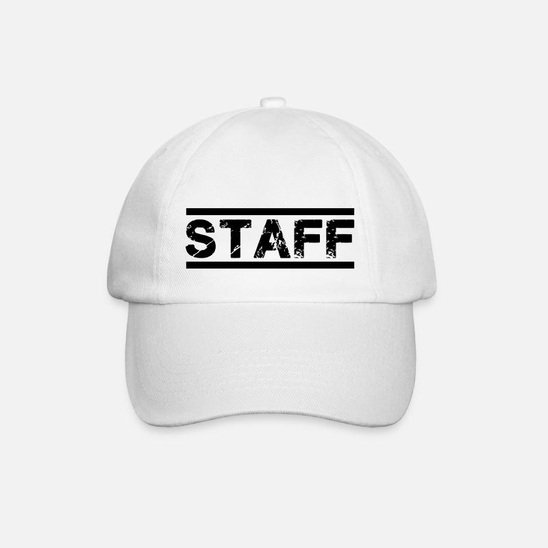 staff - Baseballkappe - Weiß/Weiß