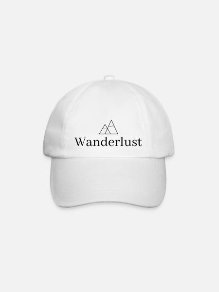 Wanderliebe - Baseballkappe - Weiß/Weiß