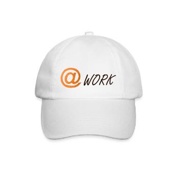 au symbole et au mot travail - Casquette classique - blanc/blanc - Devant