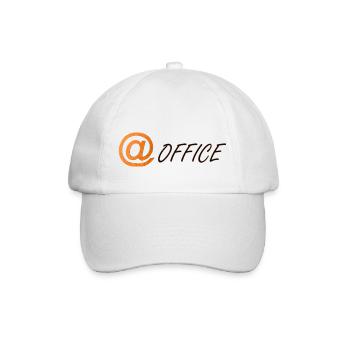 au symbole et au mot office - Casquette classique - blanc/blanc - Devant