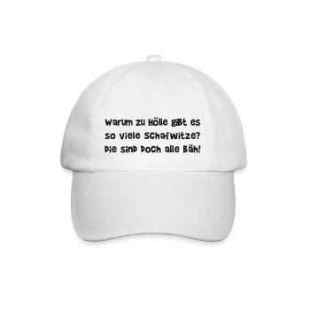 Schaf I Schafe I Witz I Witze I coole Sprüche - Baseballkappe - Weiß/Weiß - Vorne