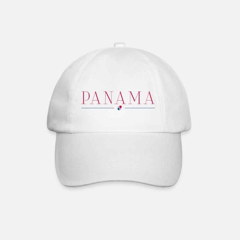 I love Panama - Baseball Cap - white/white
