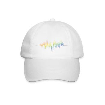 Rainbow power - Baseballkappe - Weiß/Weiß - Vorne