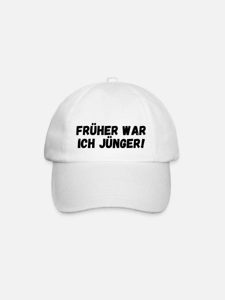 Früher war ich jünger - Baseballkappe - Weiß/Weiß