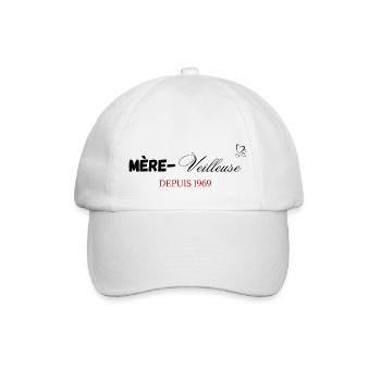 Mère veilleuse depuis 1969 - Casquette classique - blanc/blanc - Devant
