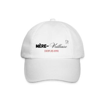 Mère veilleuse depuis 1991 - Casquette classique - blanc/blanc - Devant