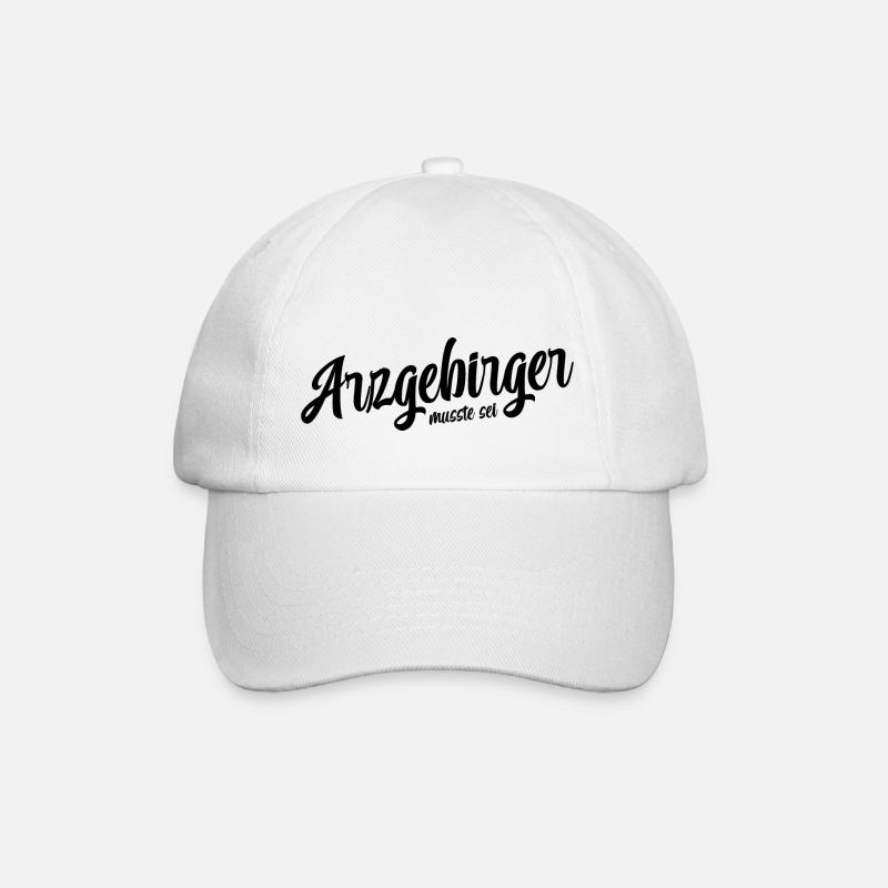 Erzgebirge Heimat liebe - Baseballkappe - Weiß/Weiß