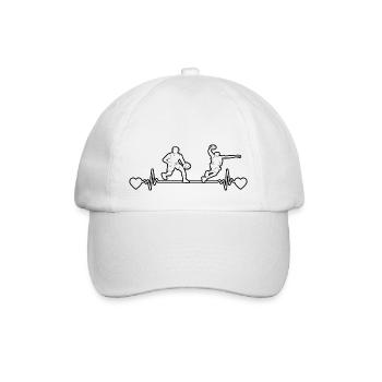 Basket-ball Équipe de basket-ball Basketteur - Casquette classique - blanc/blanc - Devant