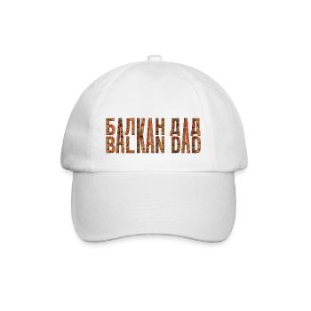 Balkan Papa bosnien serbien kroatien montenegro kosovo - Baseballkappe - Weiß/Weiß - Vorne