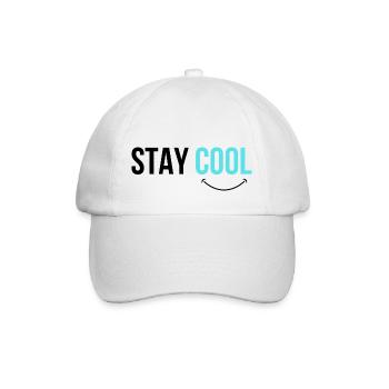STAY COOL - Baseball Cap - white/white - Front