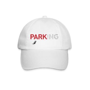 Banksy Swing Girl (Parking) - Baseballkappe - Weiß/Weiß - Vorne