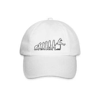 hurdles gift hurdler track and field - Baseball Cap - white/white - Front