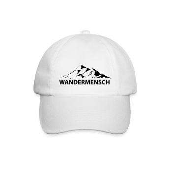 Wandermensch - (6) - Baseballkappe - Weiß/Weiß - Vorne