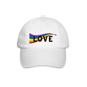 Fierté Arc-en-ciel - Casquette classique - blanc/blanc - Devant