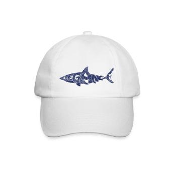 Elegant Shark - Baseball Cap - white/white - Front