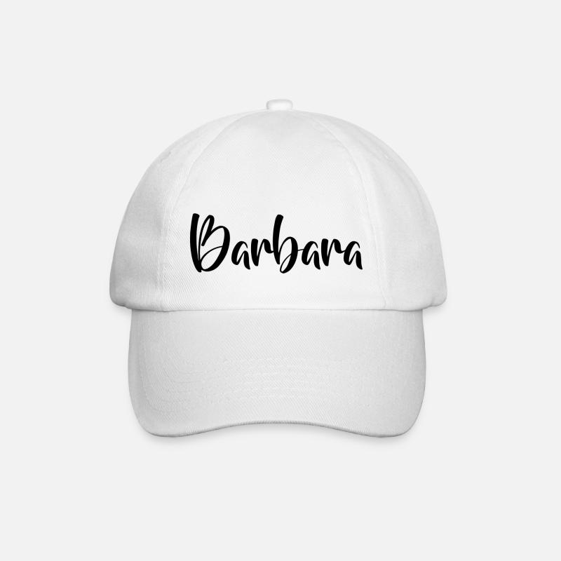 Prénom - Barbara - Casquette classique - blanc/blanc