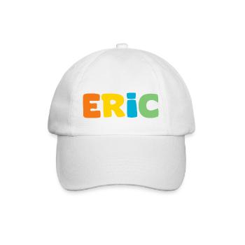 Nom - Eric - Casquette classique - blanc/blanc - Devant