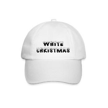 ☃️White Cristmas-Let it snow!❄️ - Baseball Cap - white/white - Front