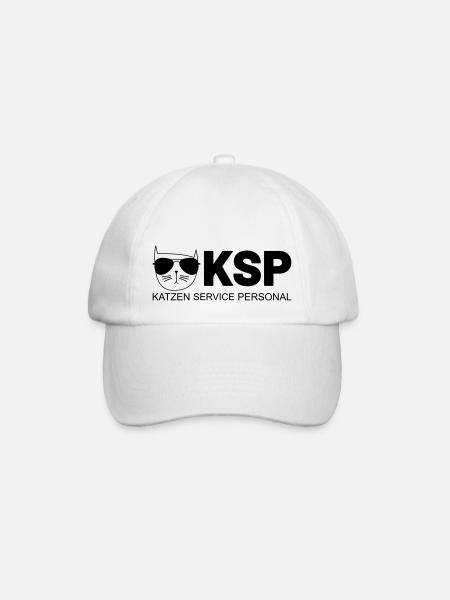 KSP Katzen Service Personal - Baseballkappe - Weiß/Weiß