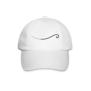 Squiggles Line - Baseball Cap - white/white - Front
