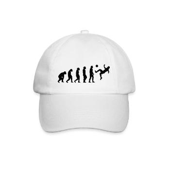 Joueur de football Équipe de football Conception de football - Casquette classique - blanc/blanc - Devant