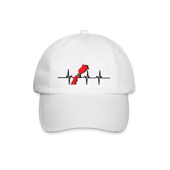Battement de cœur Maroc - Casquette classique - blanc/blanc - Devant