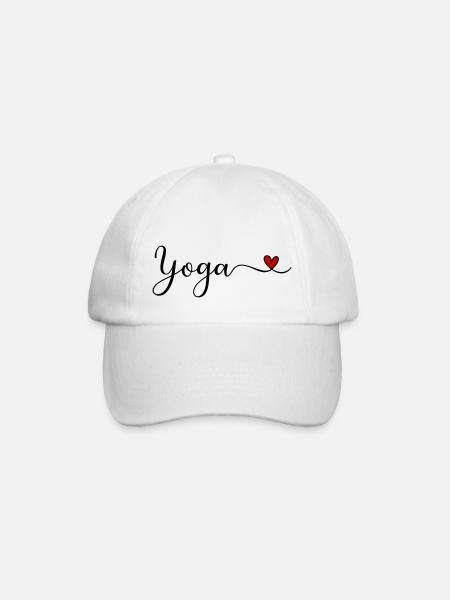 Yoga - Baseballkappe - Weiß/Weiß