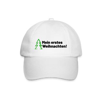 Mein erstes Weihnachten - Baseballkappe - Weiß/Weiß - Vorne