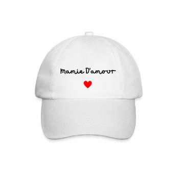 Mamie d’amour - Casquette classique - blanc/blanc - Devant