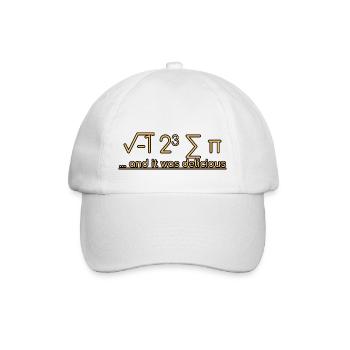I Ate Some Pie And It Was Delicious 3 - Baseball Cap - white/white - Front